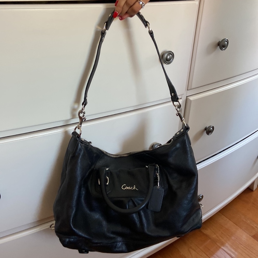 COACH ASHLEY LEATHER SATCHEL PURSE